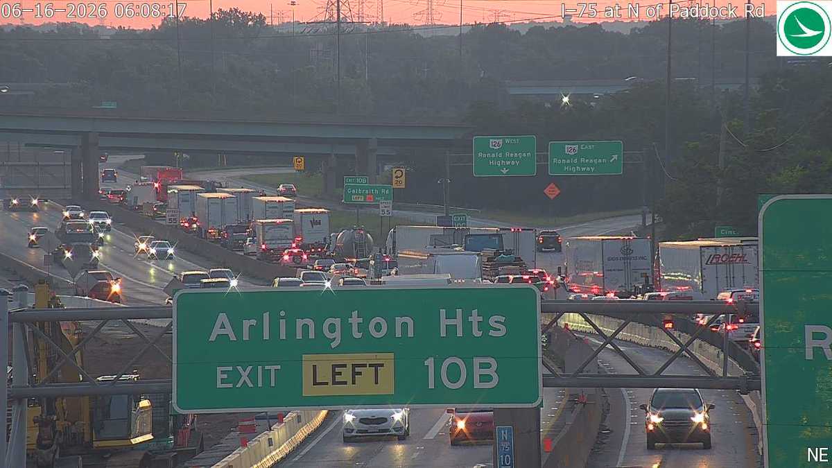 Northbound lanes on I-75 reopened after crash between semi, car - WLWT