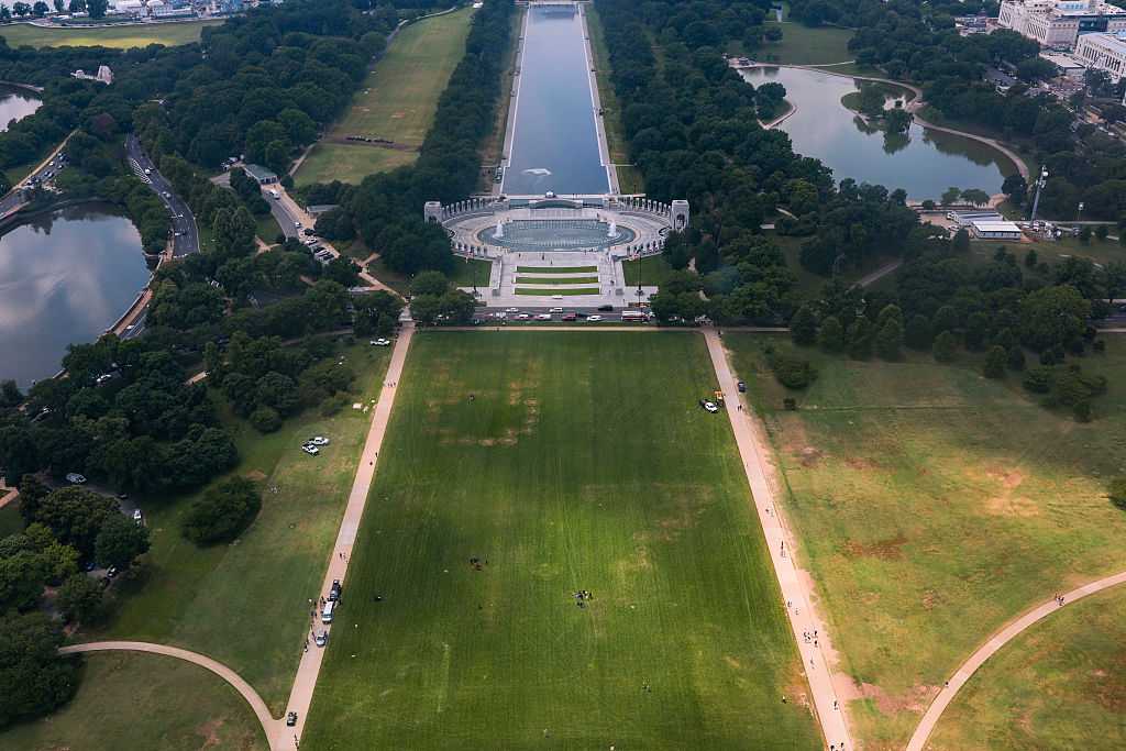 DC police respond after huge ‘8647’ etched into grass on the National Mall, aerial images show