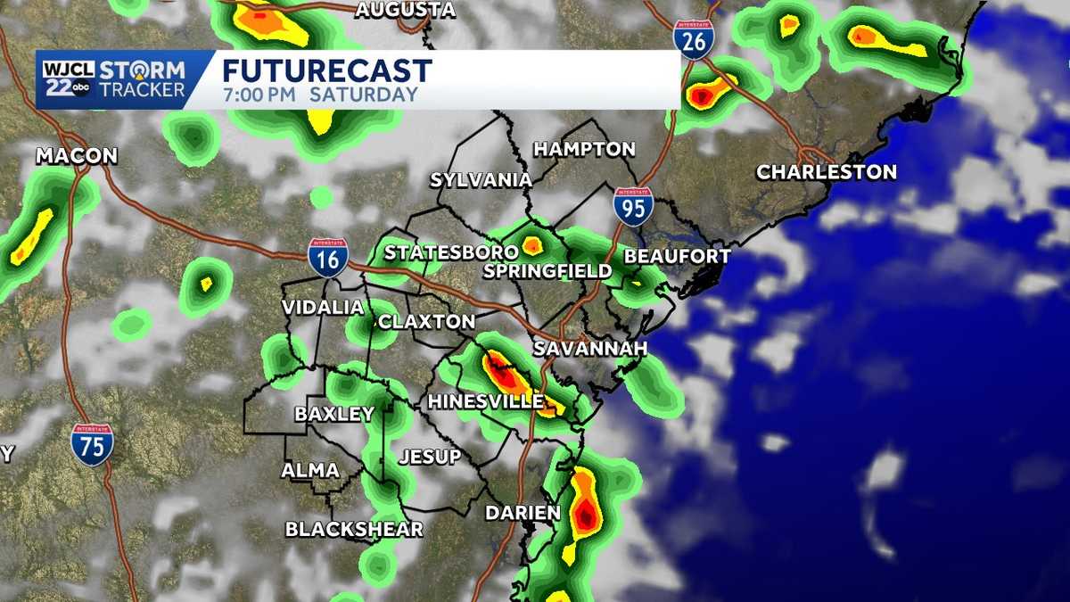Umbrella on standby...scattered thunderstorms possible this weekend for SE Georgia, Lowcountry