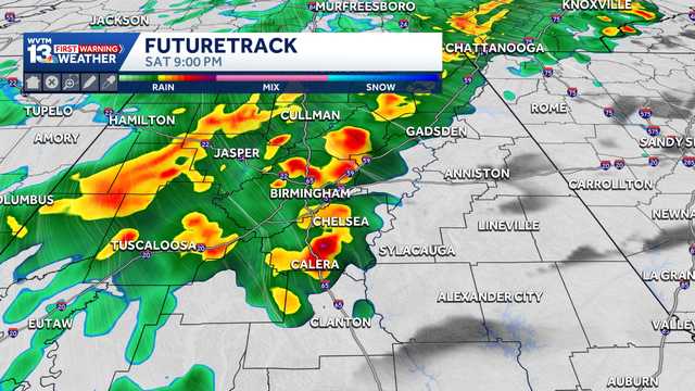 Watching rain and storms for the weekend and a cool snap in Alabama's weather forecast next week