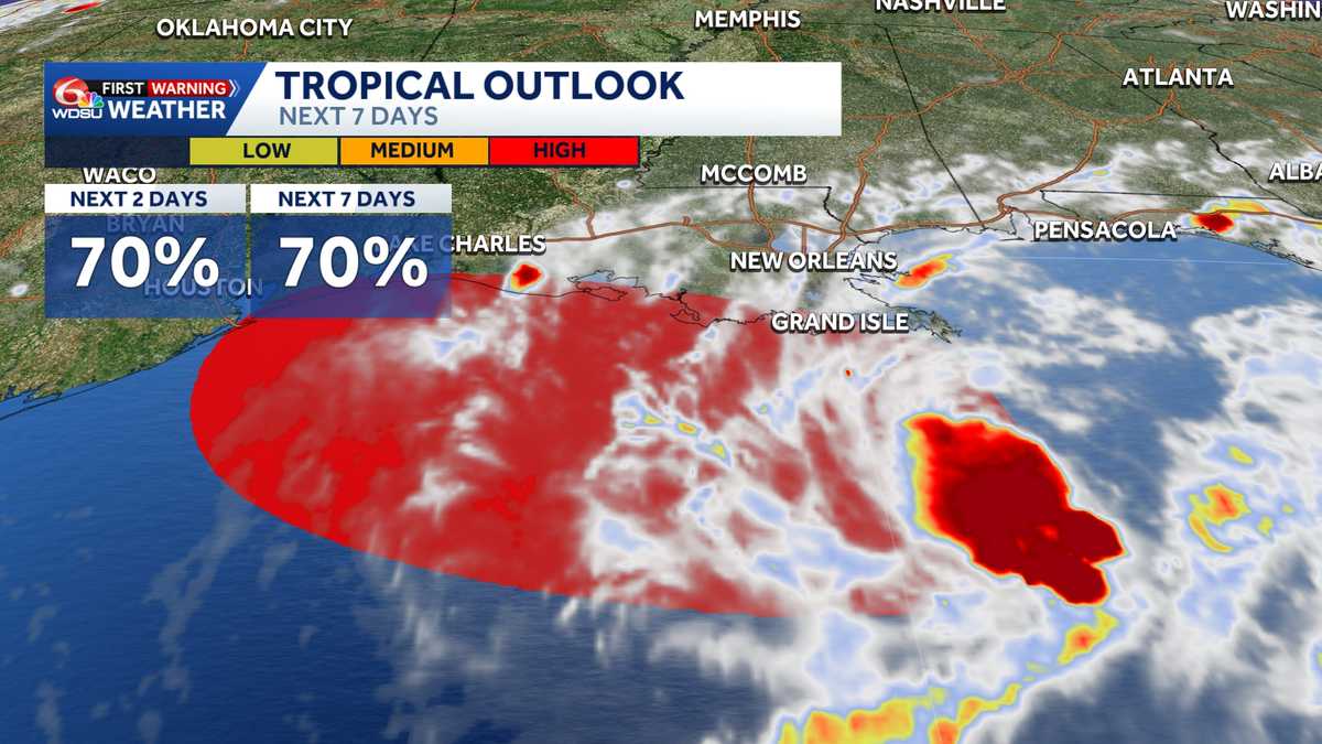 Gulf Watch: Tropical Storm Edouard could form to start the week, impacting Louisiana and Texas