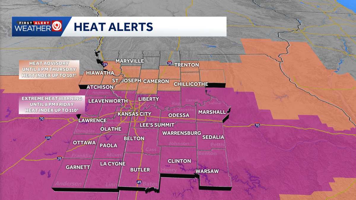 Impact Day: Oppressive heat lasts for several more days in Kansas City; some storms possible
