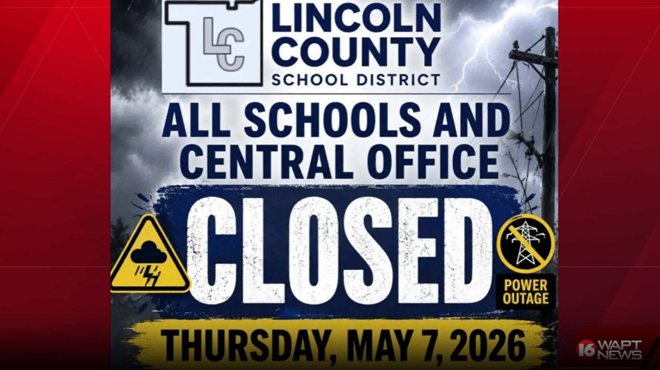 Mississippi storms force schools and office closures in Lawrence, Franklin, and Lincoln counties