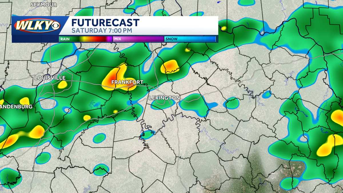 Heading to the Kentucky vs. LSU game? Brace for rain, gusty winds at Kroger Field