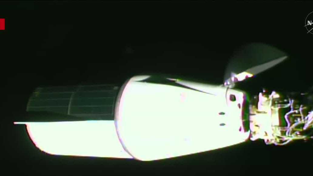 SpaceX Dragon docks with International Space Station for resupply mission