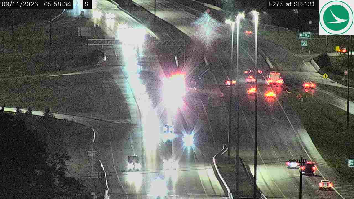 Southbound lanes on I-275 near Milford Parkway closed due to reported crash