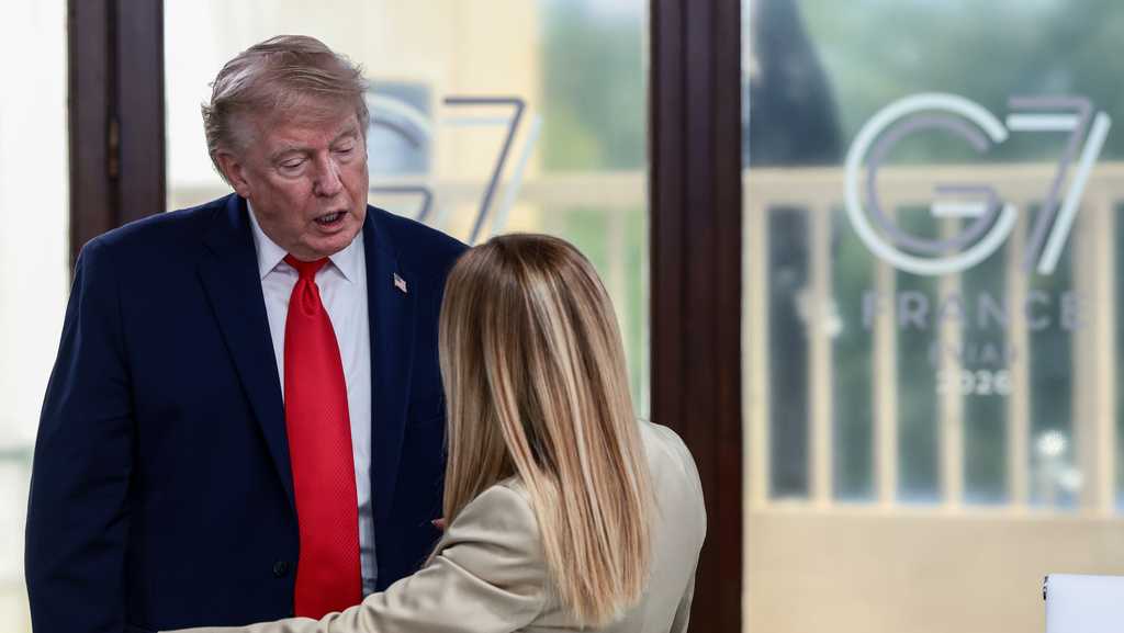 Trump deepens dustup with Italy's Meloni over disputed photo from G7 summit