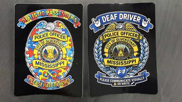 Gluckstadt police offer free stickers to identify autistic and deaf vehicle occupants