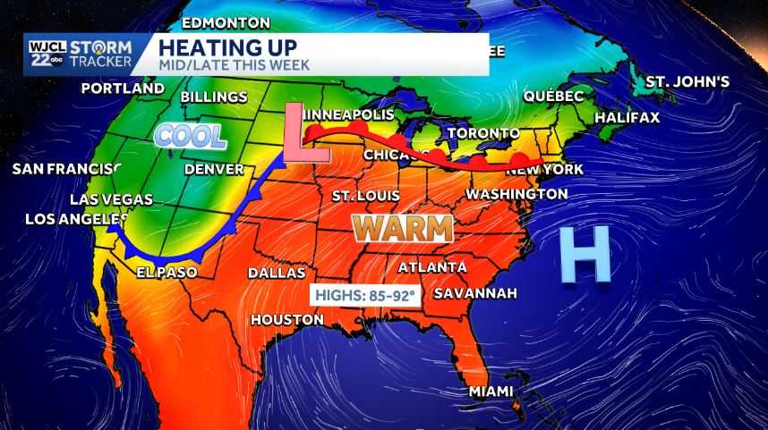 Temperatures continue to climb this week across Southeast Georgia and ...