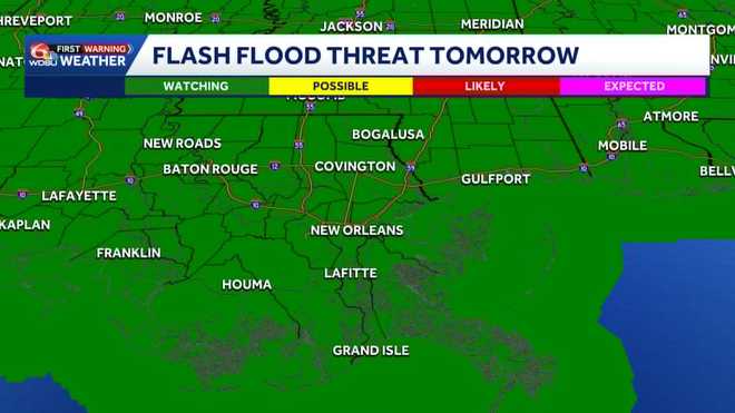 Impact Day Thursday: Localized Heavy Rain Possible