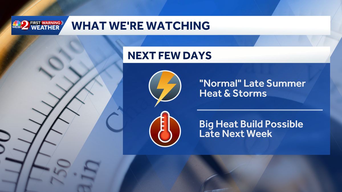 Late-summer pattern returns with showers, storms across Central Florida