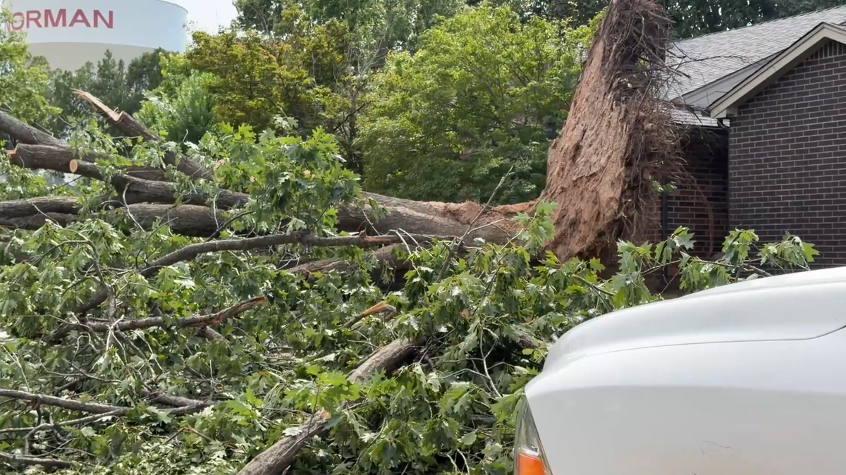 Power outages and damage reported in Norman after severe storms - KOCO