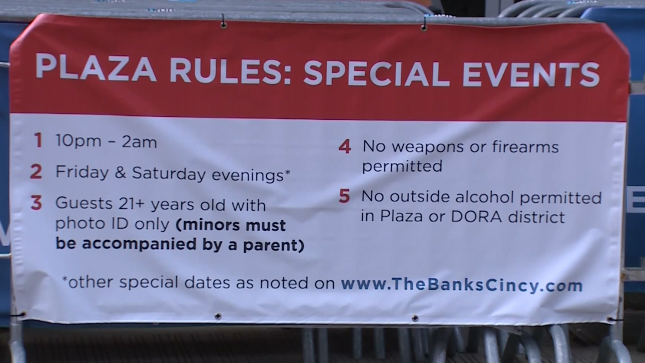 Age restrictions return to public plaza at The Banks starting this weekend