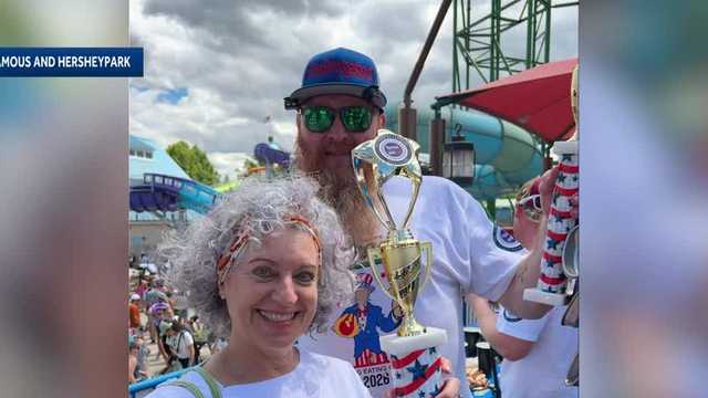 Hersheypark hosts hot dog eating contest for Nathan's Fourth of July finals