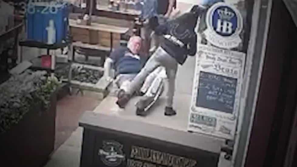 Man arrested after scooter strikes pedestrian on MLK Drive sidewalk