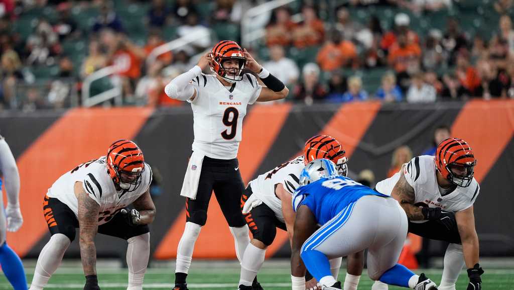 Burrow, starters take the field as Bengals beat Lions in preseason opener