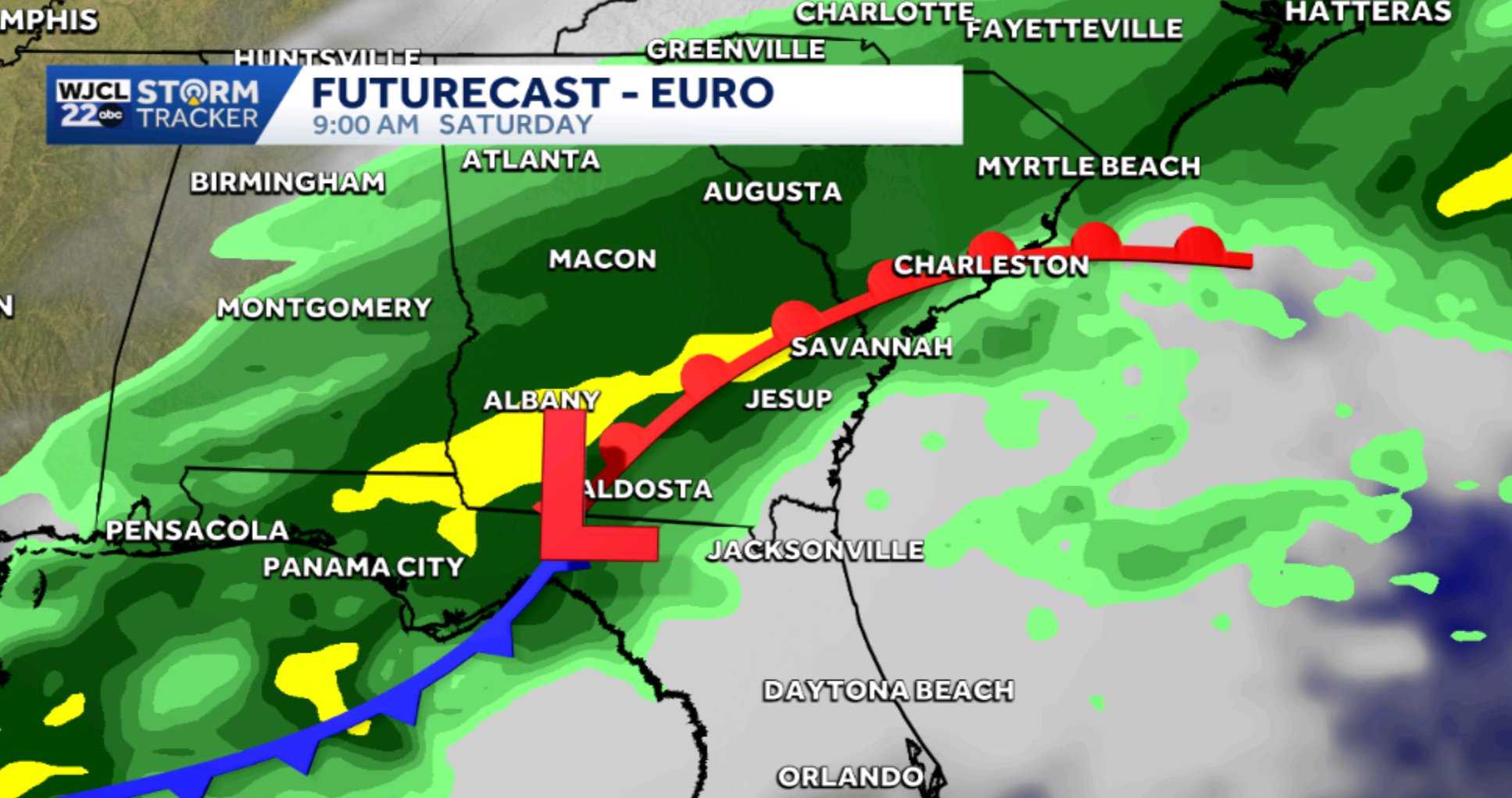 Rain likely on Saturday for Southeast Georgia and the Lowcountry - WJCL