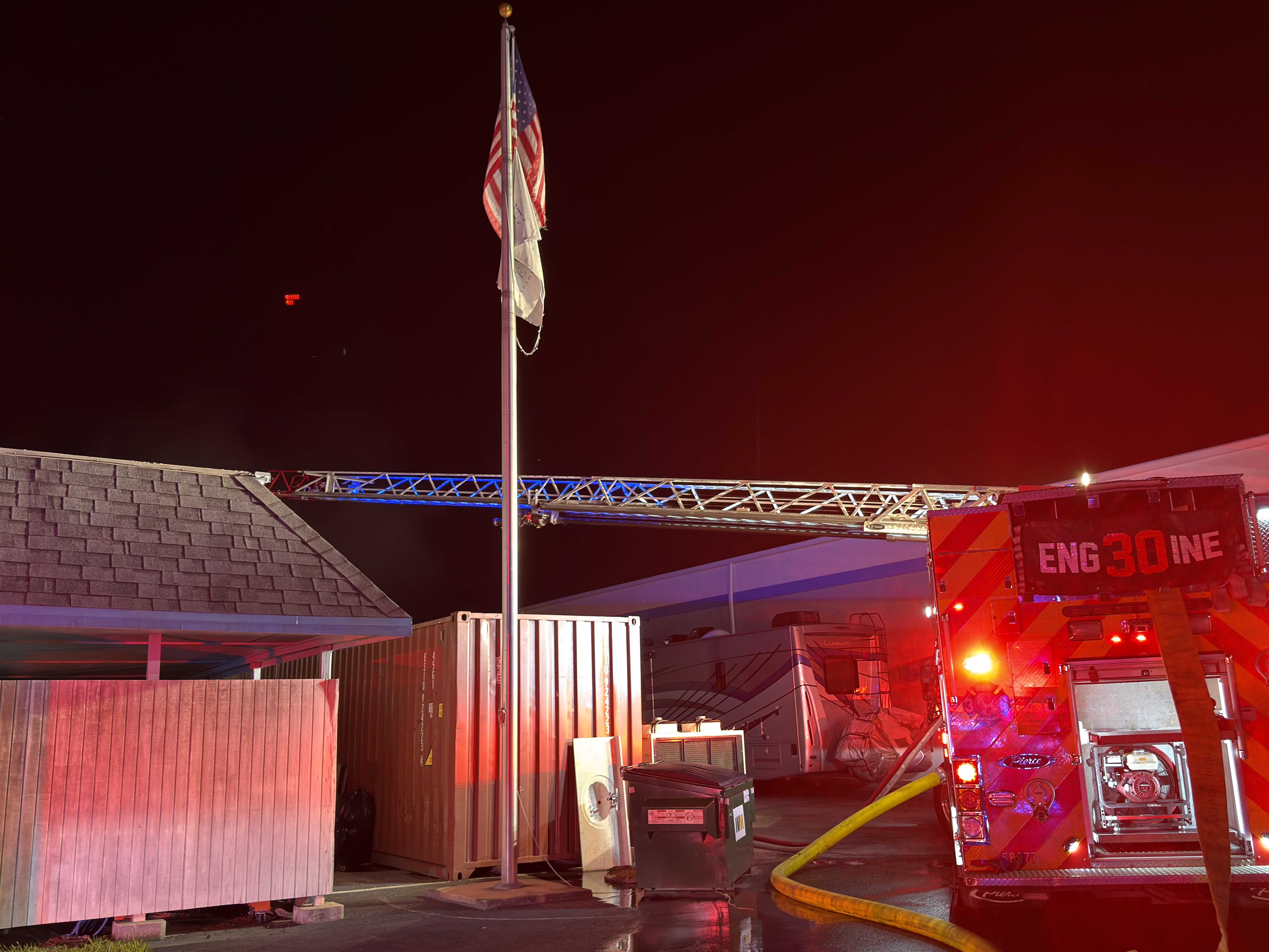 'A building nearby is on fire': New video and 911 call reveal moments before fire at Stuart business