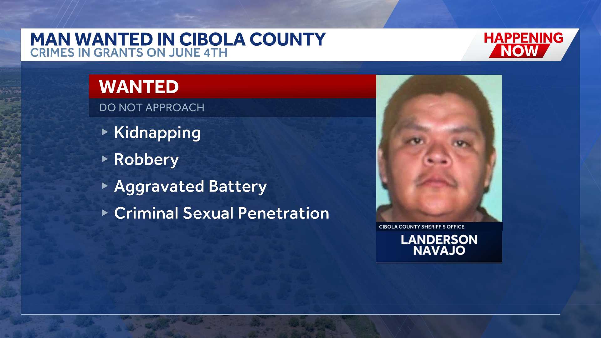 Search for man accused of kidnapping and assault in Cibola County