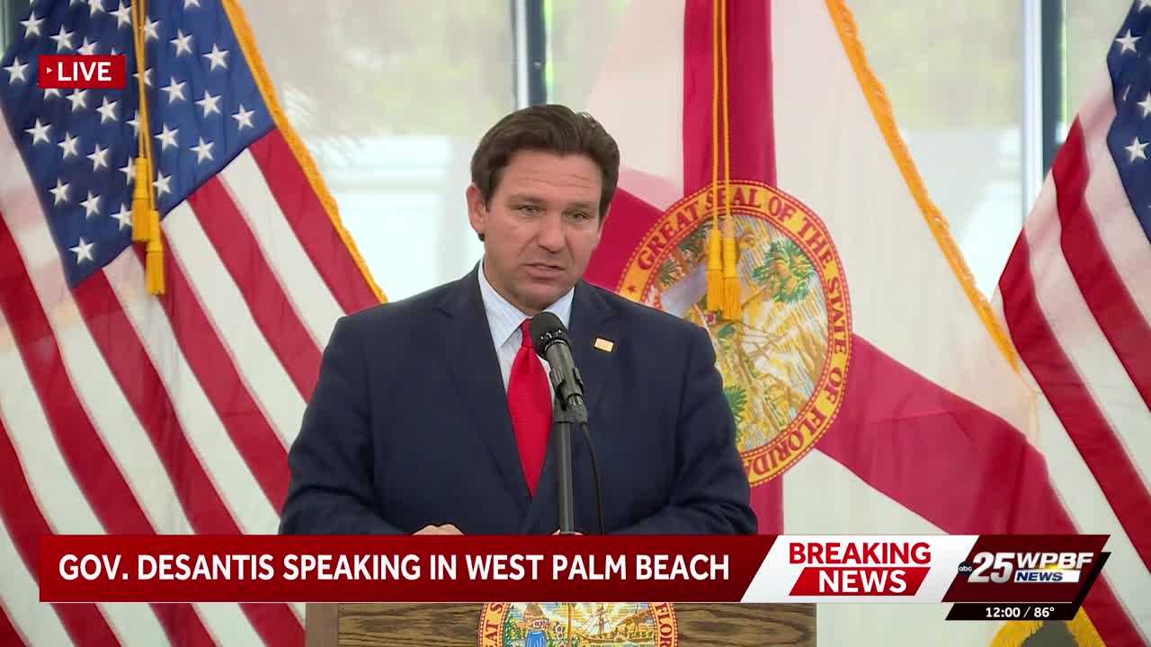 Gov. DeSantis and AHCA secretary hold news conference in West Palm Beach