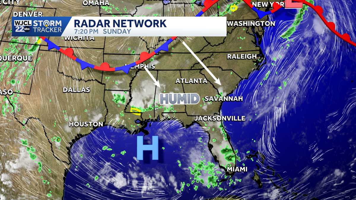 Cold front will bring milder & breezy weather to Southeast Georgia and the Lowcountry this week