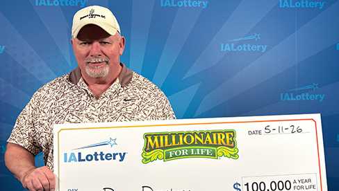 Iowa man wins $100K every year for life in lottery drawing