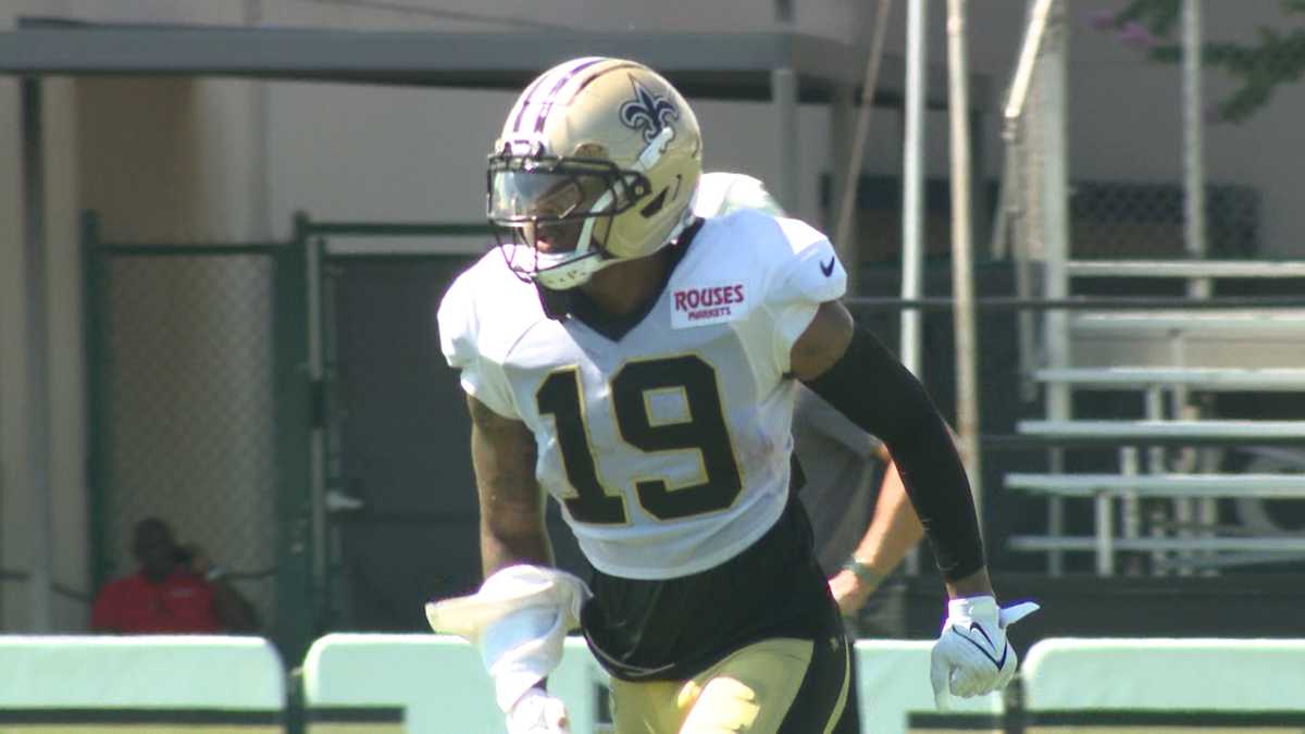 VIDEO REPORT: Saints in pads for first time this camp, rookie WR Barion Brown makes splash plays