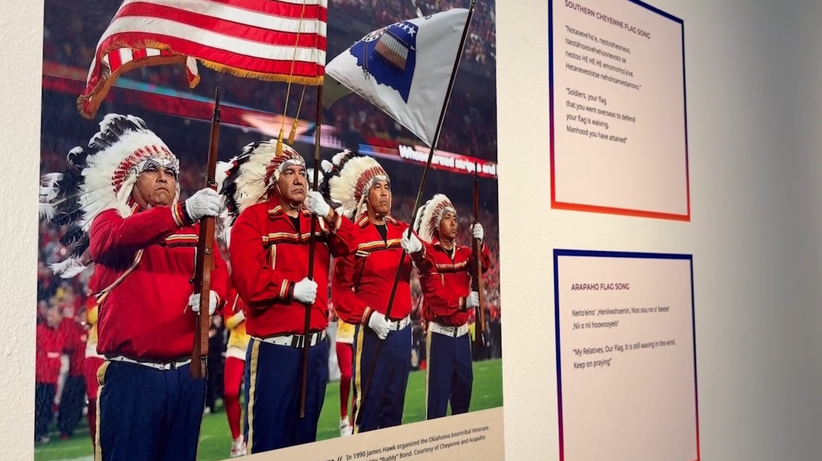Oklahoma City exhibit honors Native American veterans and preserves tribal flag songs