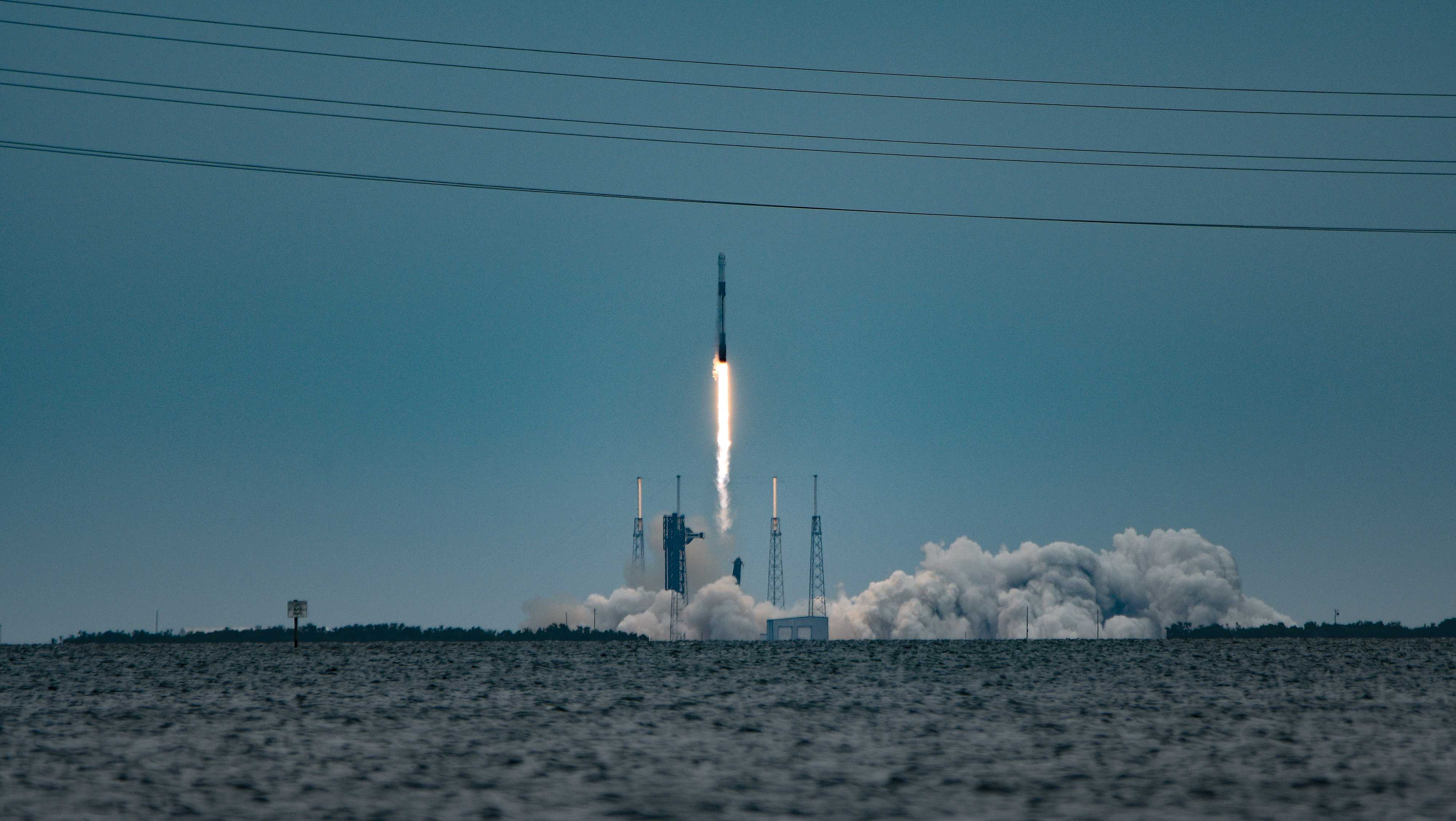 Four astronauts have arrived at the International Space Station