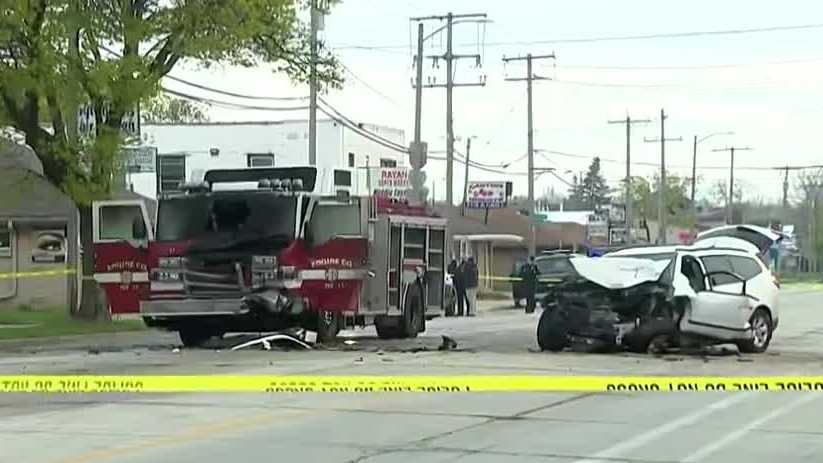 Driver critically hurt, arrested for OWI after hitting fire truck - WISN