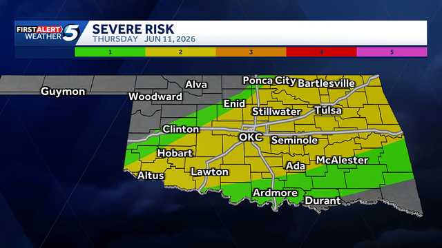 TIMELINE: Damaging winds and hail possible with severe storm risk Thursday