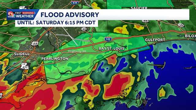 Flood Advisory issued for parts of St. Tammany and Hancock