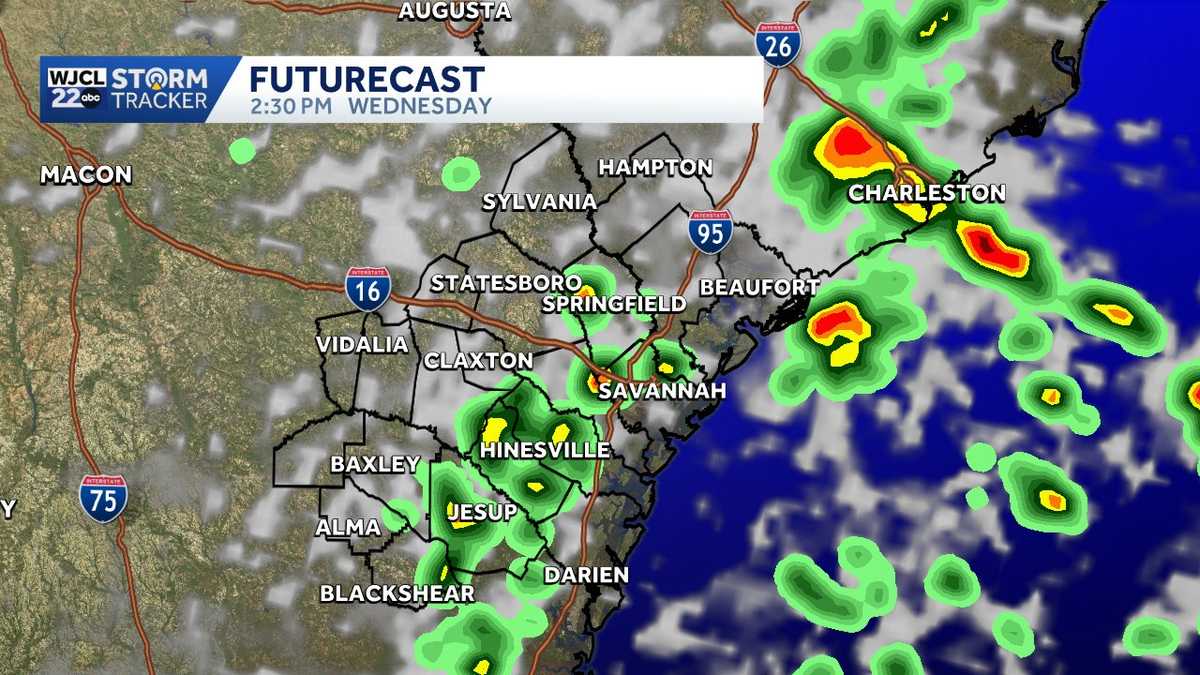 Rain chances, humidity stick around in latest 10 day forecast for Coastal Georgia, Lowcountry