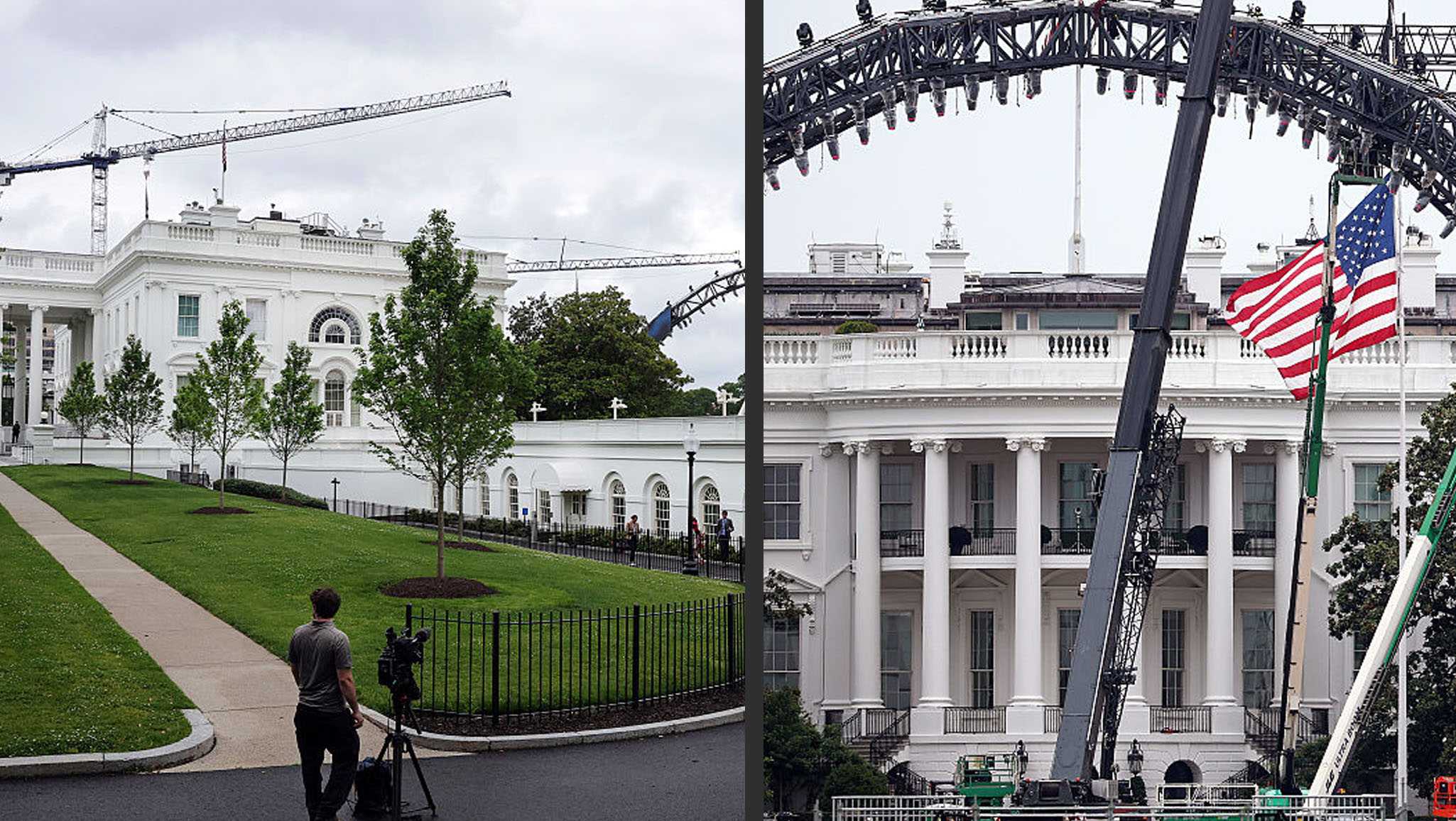 Look: UFC fight venue begins to take shape on White House lawn KETV