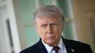 President Donald Trump speaks to the press outside the Oval Office at the White House in Washington, DC, on April 13, 2026. 