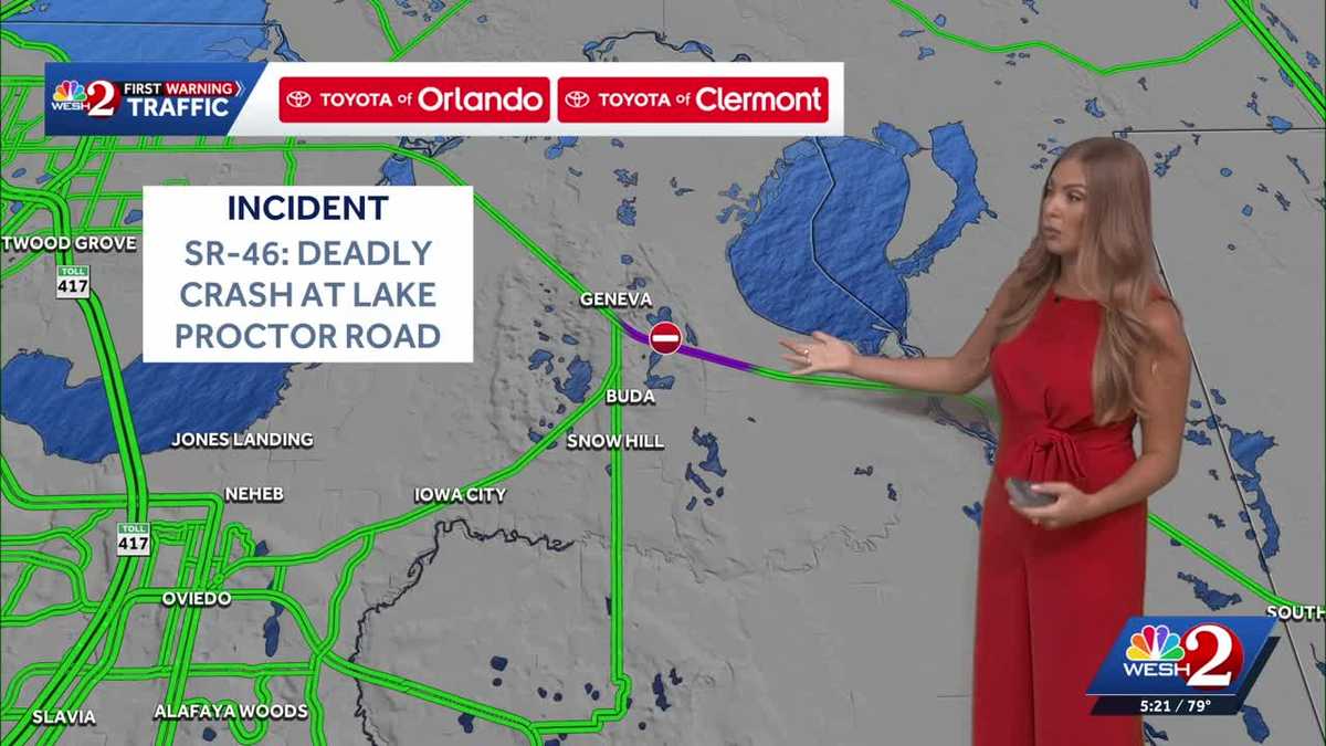 Deadly crash shuts down stretch of SR-46 in Seminole County