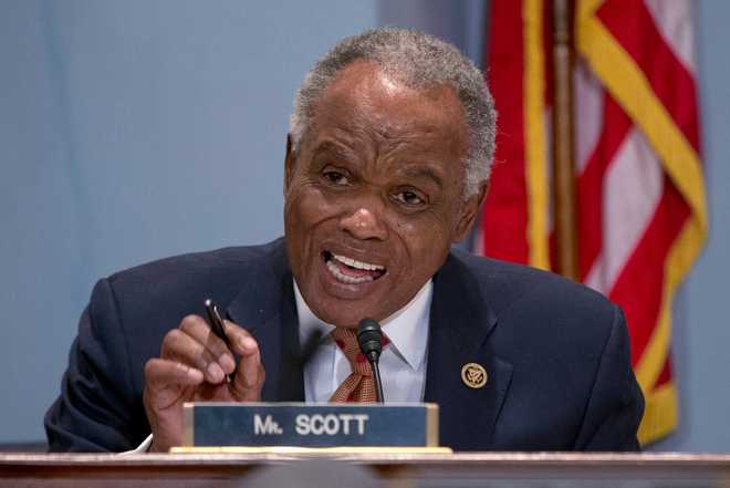 FILE - Rep. David Scott, D-Ga., speaks on Capitol Hill in Washington, Oct. 7, 2015. (AP Photo/Carolyn Kaster, file)