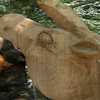 World-class chainsaw carver details how he began making tree wood art at 1996 Iowa State Fair