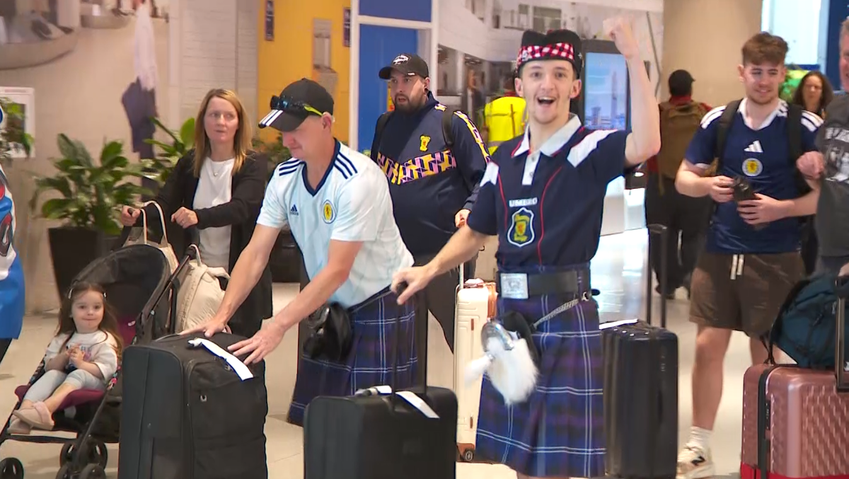Wave of Scottish fans arrives in Boston ahead of city's first World Cup match