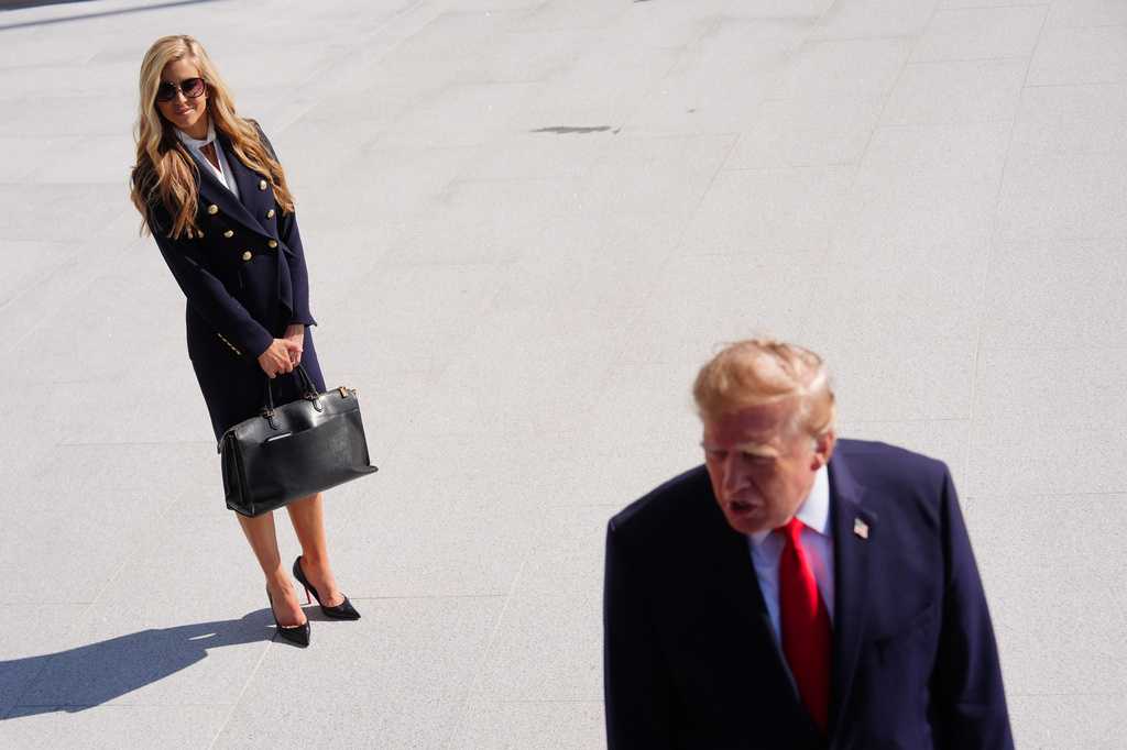 Trump casts doubt on press secretary Katie Zacharia's future
