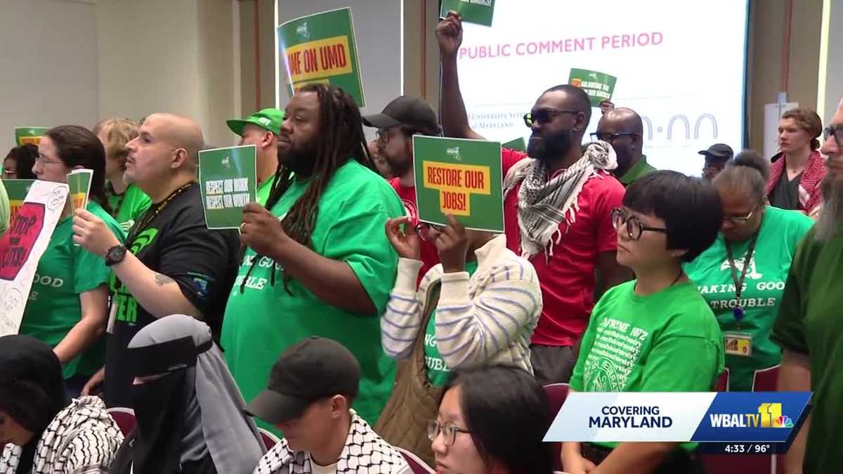 AFSCME union protests layoffs at University System of Maryland