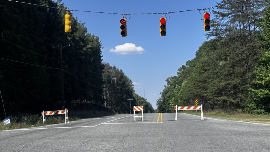 Dump truck pulls down cable lines on New Walkertown Road