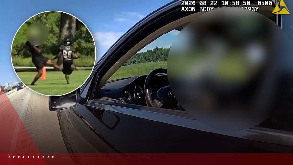 Body camera video shows police stop parent who tripped youth football player mid-game
