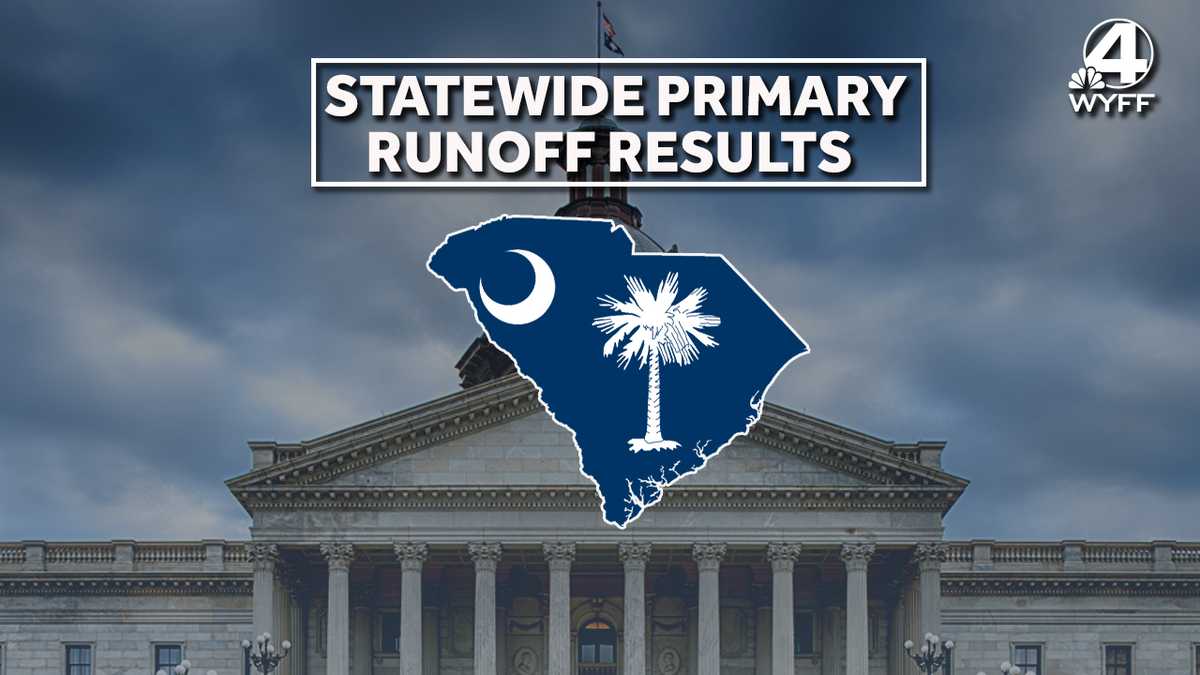 Election results for South Carolina runoff election: Governor, Attorney General, others