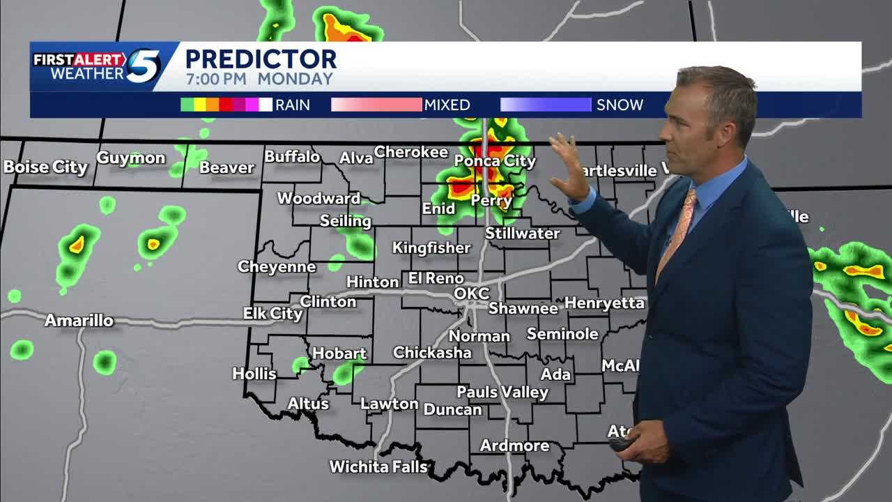 Oklahoma to see storms with risk of hail, strong winds on Monday - KOCO