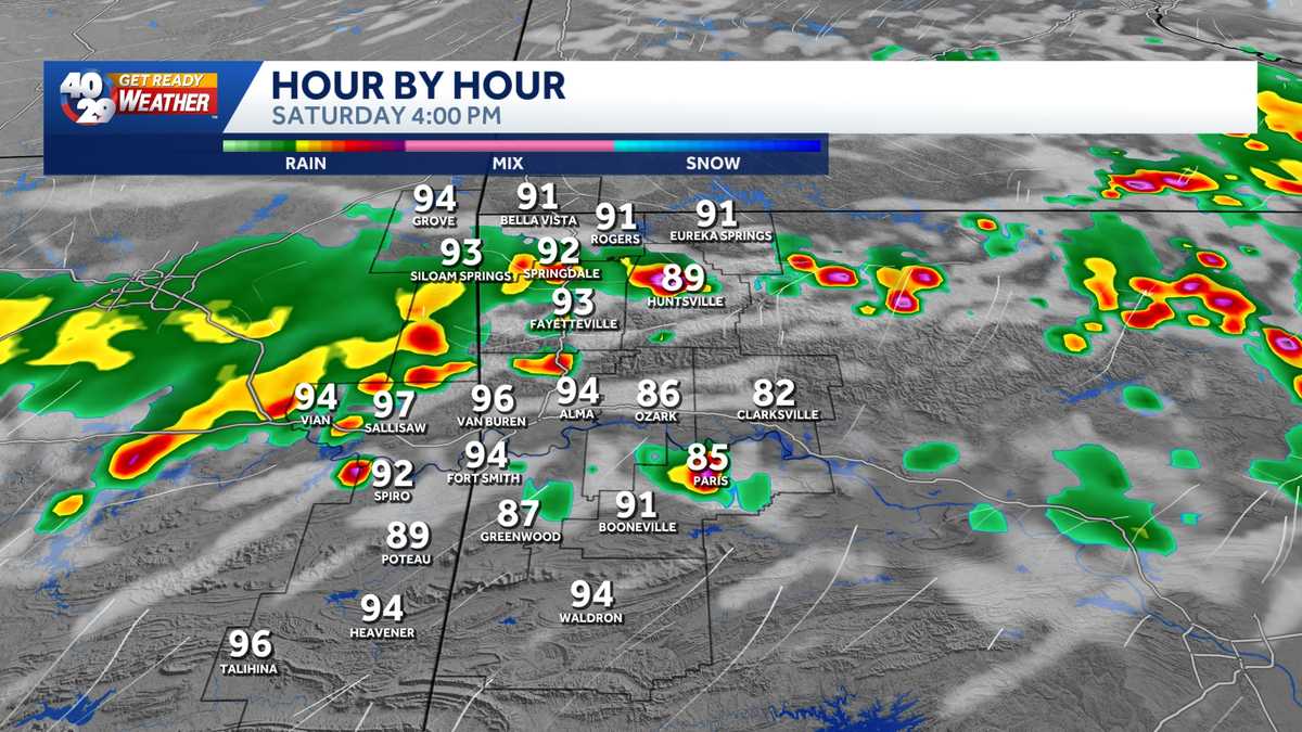 Storms could hit Northwest Arkansas, River Valley on Saturday