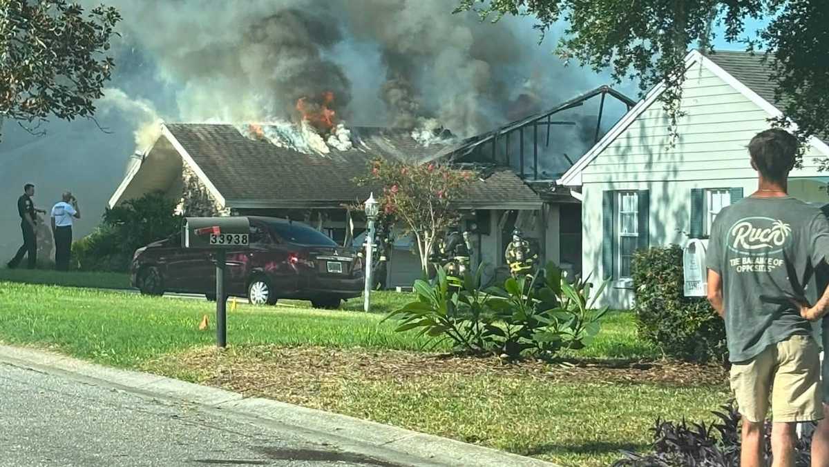 Neighbor rescues man from Leesburg house fire; victim airlifted, firefighters say