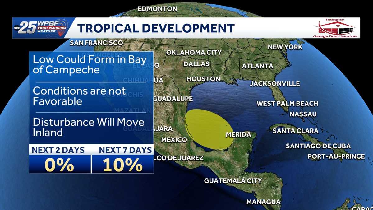Tracking the Tropics; Broad area of low pressure could develop in Western Gulf