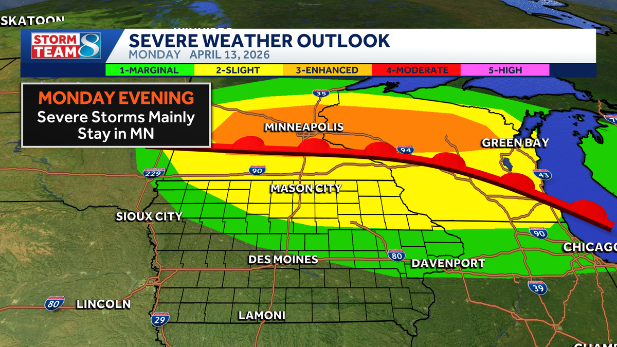 Active weather brings some risk for severe storms to Iowa