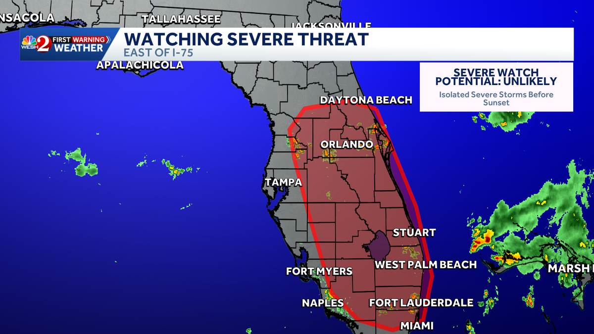 Impact Weather: Damaging winds, downpours and hail possible in Central Florida